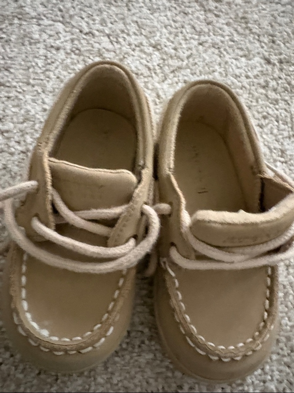 Baby Sperry boat Lace-Up Shoes- size 4M